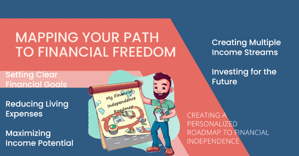 Crafting a Financial Independence Roadmap
Setting Clear Financial Goals 
Reducing Living Expenses 
Maximizing Income Potential 
Creating Multiple Income Streams 
Investing for the Future 
Achieving Passive Income 
Continuously Learning and Adapting 
Overcoming Challenges: My Journey So Far 
Budgeting and Expense Management Worksheet 
