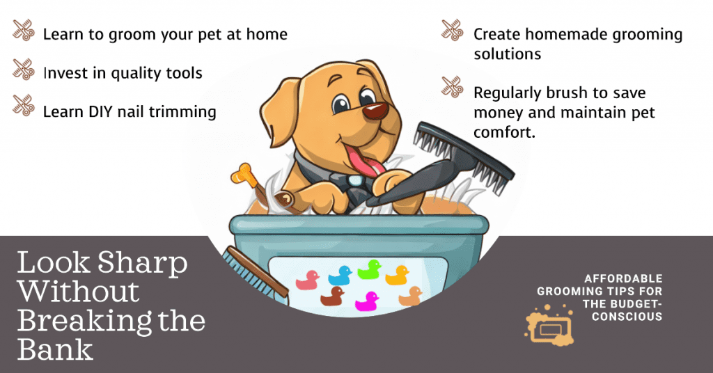 Learn to groom your pet at home by investing in quality tools, learning DIY nail trimming, creating homemade grooming solutions, and regularly brushing to save money and maintain pet comfort.