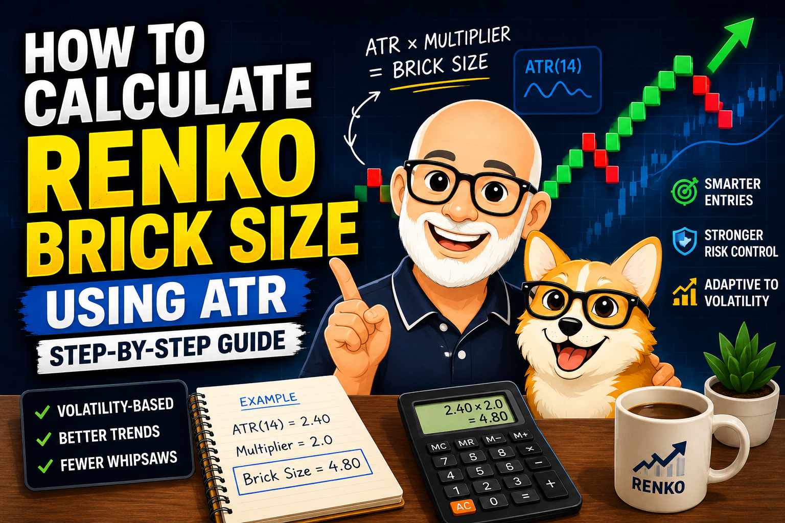 ATR Based Renko Chart Brick Size Calculation (Proven Tips and Tricks)